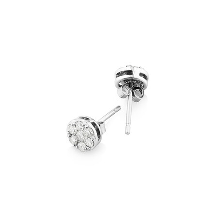 Stud Earrings with 0.50 Carat TW of Diamonds in 10kt White Gold Stud Earrings with 0.50 Carat TW of Diamonds in 10kt White Gold