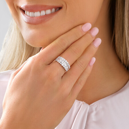 Ring with 2 Carat TW of Diamonds in 14kt White Gold Ring with 2 Carat TW of Diamonds in 14kt White Gold