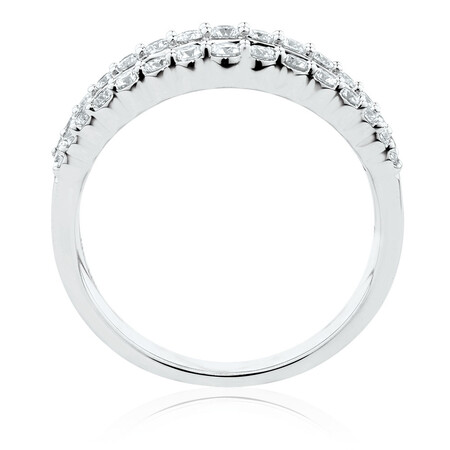 Ring with 1 Carat TW of Diamonds in 14ct White Gold Ring with 1 Carat TW of Diamonds in 14ct White Gold