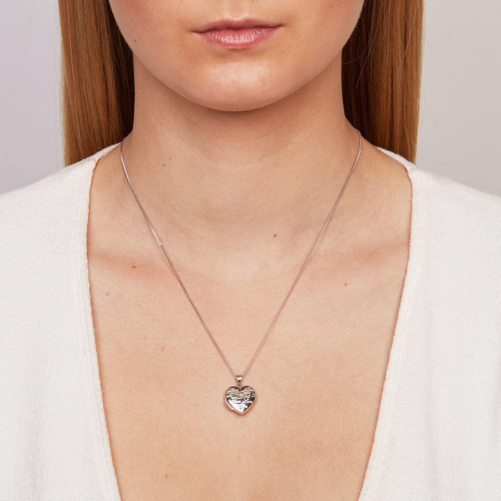 Heart Locket in Sterling Silver