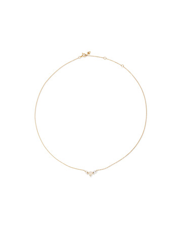Necklace with Opal & Diamonds in 10kt Yellow Gold Necklace with Opal & Diamonds in 10kt Yellow Gold