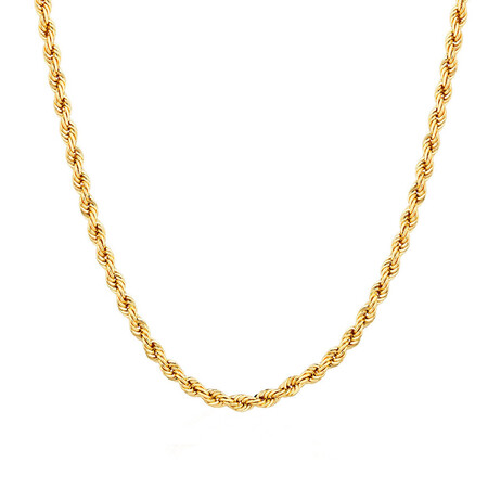 50cm (20") Hollow Rope Chain in 10ct Yellow Gold 50cm (20") Hollow Rope Chain in 10ct Yellow Gold