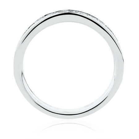 Wedding Band with 1/2 Carat TW of Diamonds in 14ct White Gold Wedding Band with 1/2 Carat TW of Diamonds in 14ct White Gold