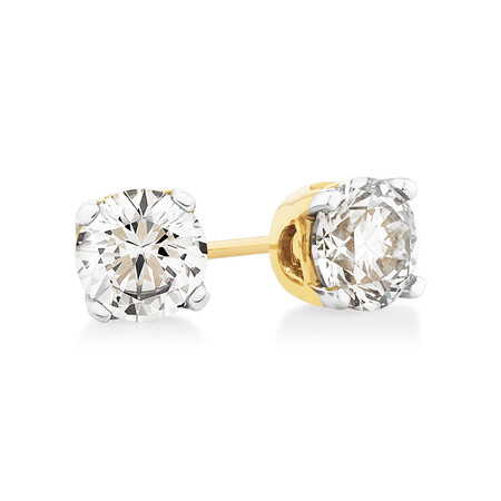 Prelude Stud Earrings with 1 Carat TW of Diamonds in 10ct Yellow Gold Prelude Stud Earrings with 1 Carat TW of Diamonds in 10ct Yellow Gold