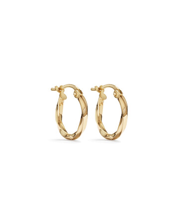 Square Twist Hoop Earrings in 10kt Yellow Gold Square Twist Hoop Earrings in 10kt Yellow Gold