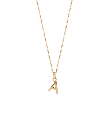 Initial Pendant with Chain in 10kt Yellow Gold Initial Pendant with Chain in 10kt Yellow Gold