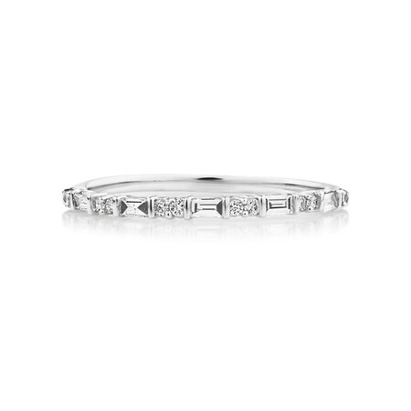 Evermore Wedding Band with 0.20 Carat TW of Diamonds in 10ct White Gold Evermore Wedding Band with 0.20 Carat TW of Diamonds in 10ct White Gold