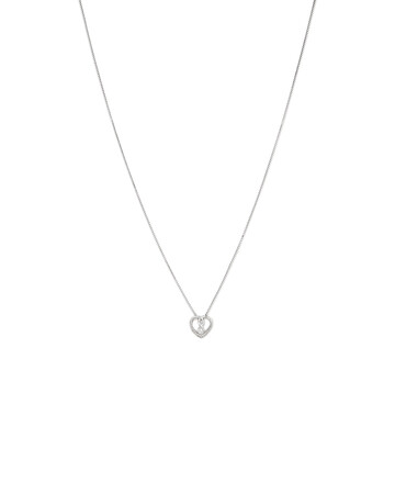 Heart infinitas Pendant with Diamonds in Sterling Silver Heart infinitas Pendant with Diamonds in Sterling Silver