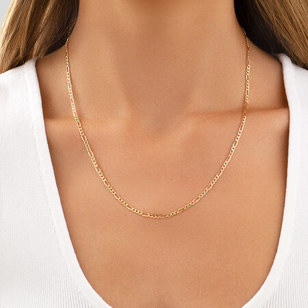 50cm (20") Hollow Figaro Chain in 10ct Yellow Gold 50cm (20") Hollow Figaro Chain in 10ct Yellow Gold