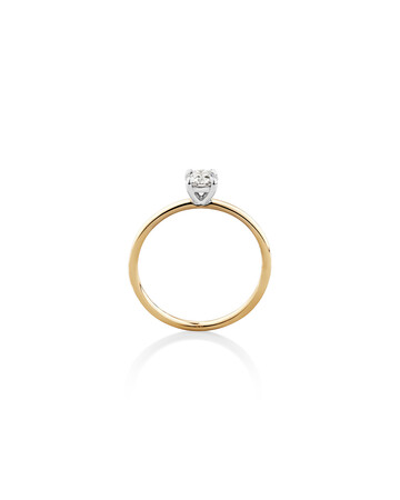 Southern Star Solitaire Engagement Ring with a 0.34 Carat TW Diamond in 18kt Yellow & White Gold Southern Star Solitaire Engagement Ring with a 0.34 Carat TW Diamond in 18kt Yellow & White Gold