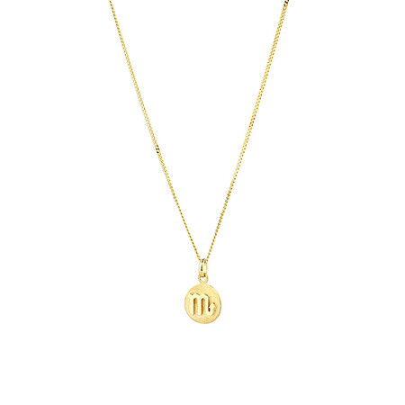 Scorpio Zodiac Pendant in 10ct Yellow Gold Scorpio Zodiac Pendant in 10ct Yellow Gold