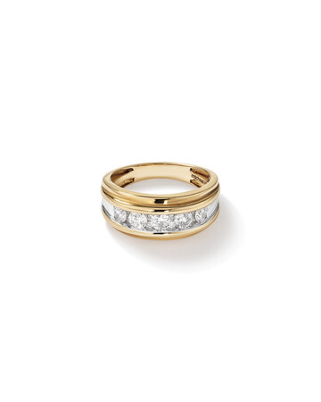 Men's Ring with 1 1/4 Carat TW of Diamonds in 14kt Yellow Gold Men's Ring with 1 1/4 Carat TW of Diamonds in 14kt Yellow Gold