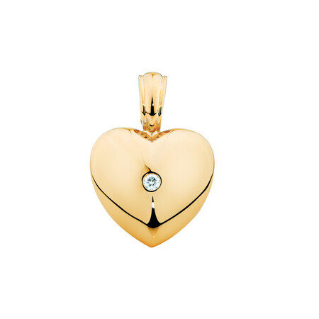 Enhancer Pendant with Diamonds in 10ct Yellow Gold Enhancer Pendant with Diamonds in 10ct Yellow Gold