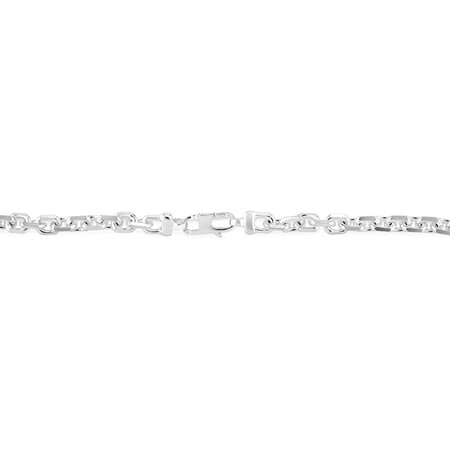55cm (22") 7mm-7.5mm Width Tight Belcher Necklace in Sterling Silver 55cm (22") 7mm-7.5mm Width Tight Belcher Necklace in Sterling Silver