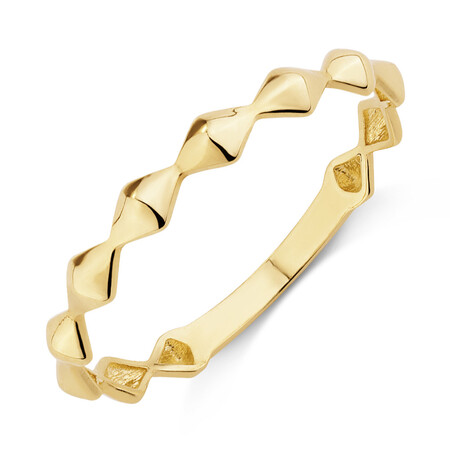 Edge Ring in 10ct Yellow Gold Edge Ring in 10ct Yellow Gold