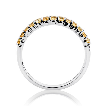 Stacker Ring with Citrine in Sterling Silver Stacker Ring with Citrine in Sterling Silver