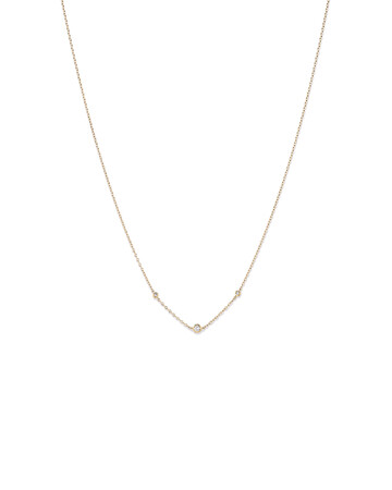 Necklace with 0.10 Carat TW of Diamonds in 10ct Yellow Gold Necklace with 0.10 Carat TW of Diamonds in 10ct Yellow Gold