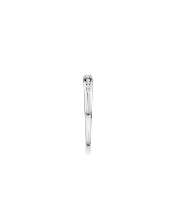 Wedding Band with 0.15 Carat TW of Diamonds in 10ct White Gold Wedding Band with 0.15 Carat TW of Diamonds in 10ct White Gold