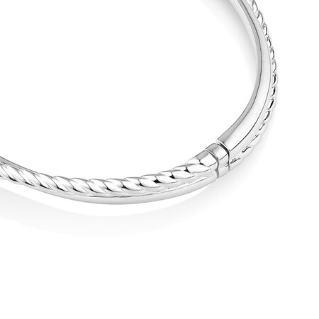 63mm Twist Bangle in Sterling Silver 63mm Twist Bangle in Sterling Silver