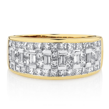 Ring with 1.5 Carat TW of Diamonds in 14ct Yellow Gold Ring with 1.5 Carat TW of Diamonds in 14ct Yellow Gold