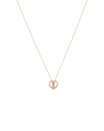Mini Infinitas Pendant with Diamonds in 10kt Rose Gold Mini Infinitas Pendant with Diamonds in 10kt Rose Gold
