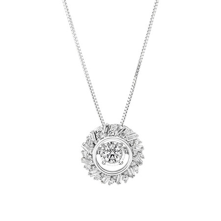 Everlight Fancy Pendant with 0.40 Carat TW of Diamonds in 10kt White Gold Everlight Fancy Pendant with 0.40 Carat TW of Diamonds in 10kt White Gold