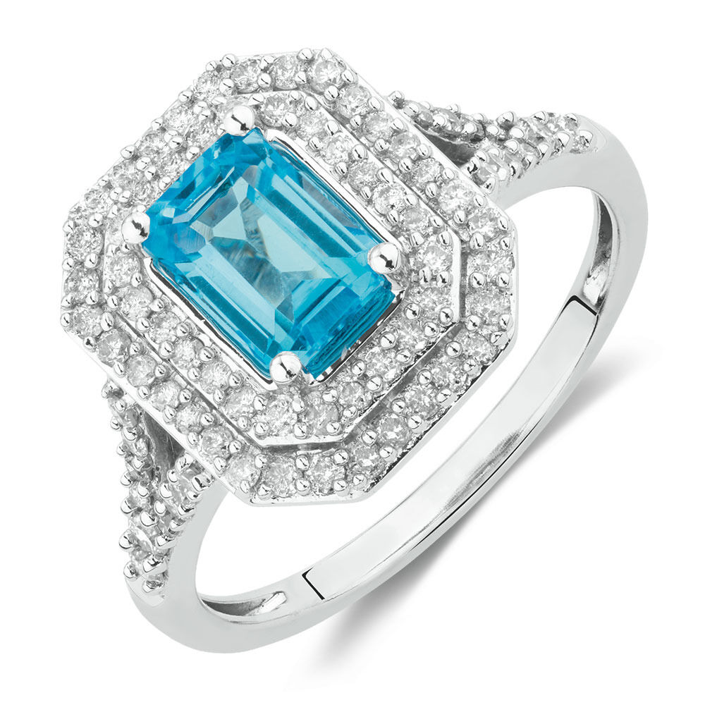 Michael hill blue topaz ring sales