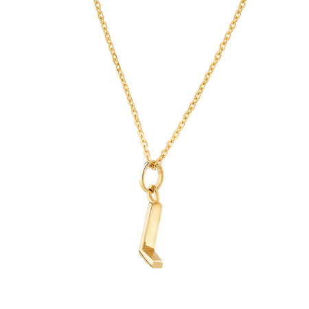L Initial Pendant in 10kt Yellow Gold L Initial Pendant in 10kt Yellow Gold