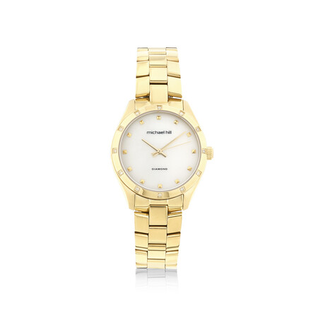 Ladies Watch with Diamonds in Gold Tone Stainless Steel Ladies Watch with Diamonds in Gold Tone Stainless Steel