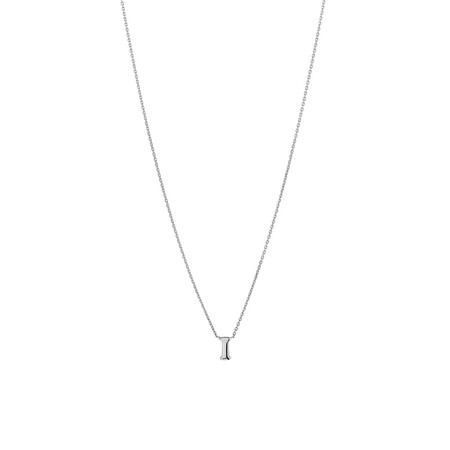'I' Initial Necklace in Sterling Silver 'I' Initial Necklace in Sterling Silver