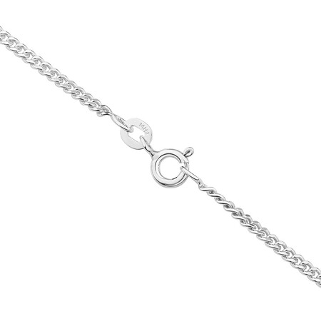 50cm (20") 1.5mm-2mm Width Curb Chain in Sterling Silver 50cm (20") 1.5mm-2mm Width Curb Chain in Sterling Silver