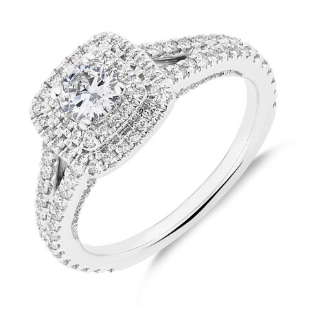 Sir Michael Hill Designer GrandApreggio Ring With 0.95 Carat TW Of Diamonds In 10ct White And Rose Gold Sir Michael Hill Designer GrandApreggio Ring With 0.95 Carat TW Of Diamonds In 10ct White And Rose Gold