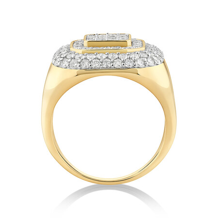 Ring with 2 Carat TW of Diamonds in 10ct Yellow Gold Ring with 2 Carat TW of Diamonds in 10ct Yellow Gold