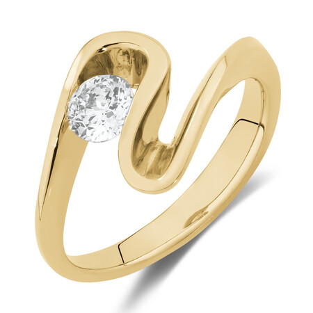Southern Star Ring with 0.40 Carat TW of Diamonds in 18ct Yellow Gold