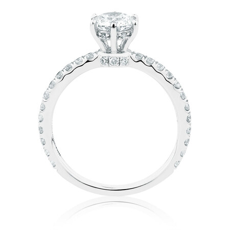 Sir Michael Hill Designer Engagement Ring With 1 Carat TW Of Diamonds In 14kt White Gold Sir Michael Hill Designer Engagement Ring With 1 Carat TW Of Diamonds In 14kt White Gold