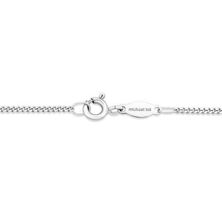45cm (18") Curb Chain in 10kt White Gold 45cm (18") Curb Chain in 10kt White Gold