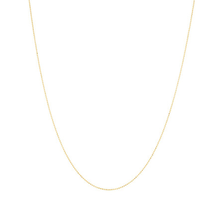50cm (20") Bead Chain in 10kt Yellow Gold 50cm (20") Bead Chain in 10kt Yellow Gold