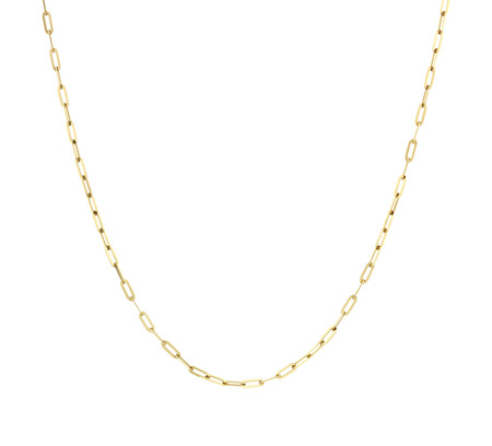 60cm Paperclip Chain in 10ct Yellow Gold 60cm Paperclip Chain in 10ct Yellow Gold