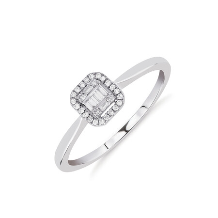 Promise Ring with 0.10 Carat TW of Diamonds in 10kt White Gold Promise Ring with 0.10 Carat TW of Diamonds in 10kt White Gold