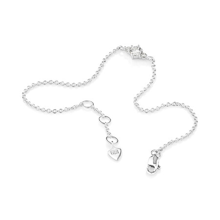 19cm (7") Bracelet with Cubic Zirconia in Sterling Silver 19cm (7") Bracelet with Cubic Zirconia in Sterling Silver