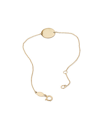 19cm (7.5") Circle Disc Bracelet in 10kt Yellow Gold 19cm (7.5") Circle Disc Bracelet in 10kt Yellow Gold