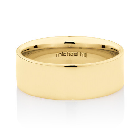 Flat Wedding Band in 10ct Yellow Gold Flat Wedding Band in 10ct Yellow Gold