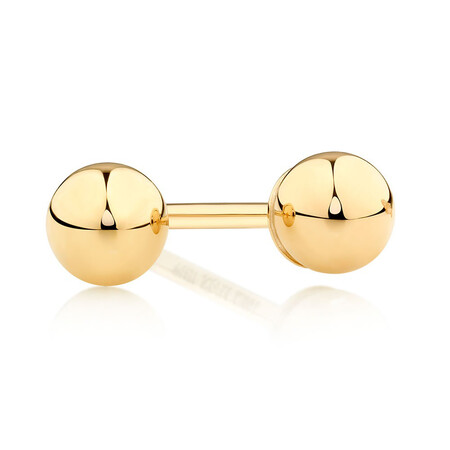 3mm Ball Stud Earrings in 10kt Yellow Gold 3mm Ball Stud Earrings in 10kt Yellow Gold