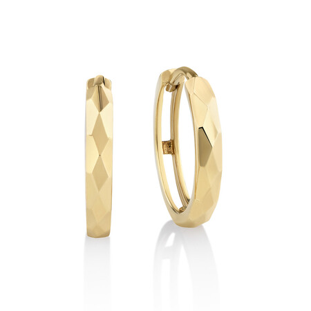 Hoop Earrings in 10ct Yellow Gold Hoop Earrings in 10ct Yellow Gold