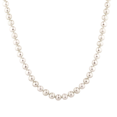 45cm (18") Necklace with Cultured Freshwater Pearls in Sterling Silver 45cm (18") Necklace with Cultured Freshwater Pearls in Sterling Silver