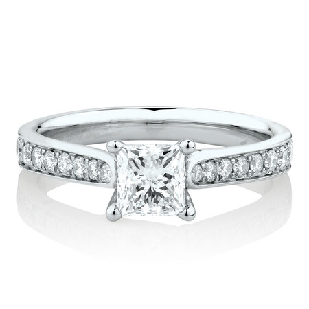 Solitaire Engagement Ring With 1 1/4 Carat TW of Diamonds In 14ct White Gold Solitaire Engagement Ring With 1 1/4 Carat TW of Diamonds In 14ct White Gold