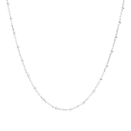 50cm (20") 1mm-1.5mm Fancy Chain in Sterling Silver 50cm (20") 1mm-1.5mm Fancy Chain in Sterling Silver