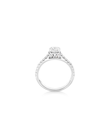 Engagement Ring with 1 1/4 Carat TW of Diamonds in 14kt White Gold Engagement Ring with 1 1/4 Carat TW of Diamonds in 14kt White Gold