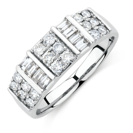 Ring with 3/4 Carat TW of Diamonds in 10kt White Gold Ring with 3/4 Carat TW of Diamonds in 10kt White Gold