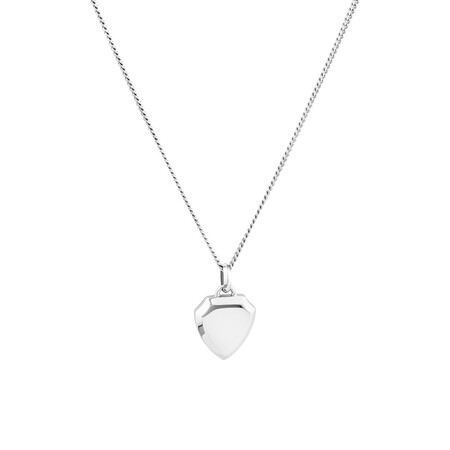 Shield Pendant in Sterling Silver Shield Pendant in Sterling Silver
